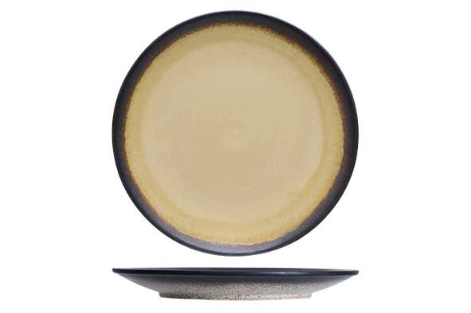Fervido yellow assiette plate d26,5cm