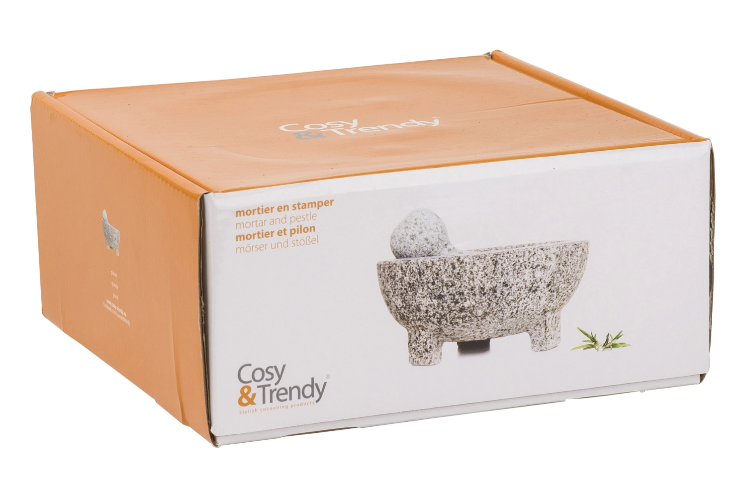 Granit Mörser m. Stössel, 20x8.5cm