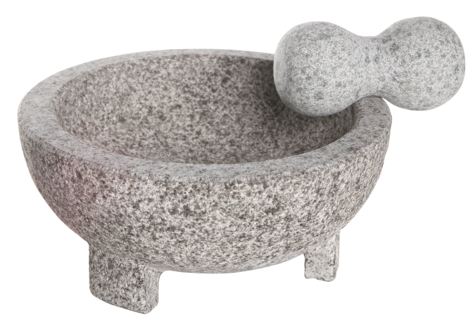 Mortier + pilon d20xh8.5cm granite