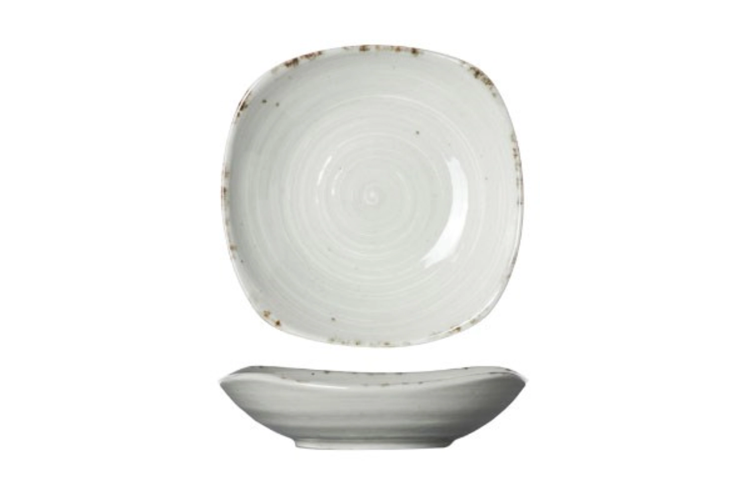 Avalon Schale eckig, D 13cm, H: 3cm