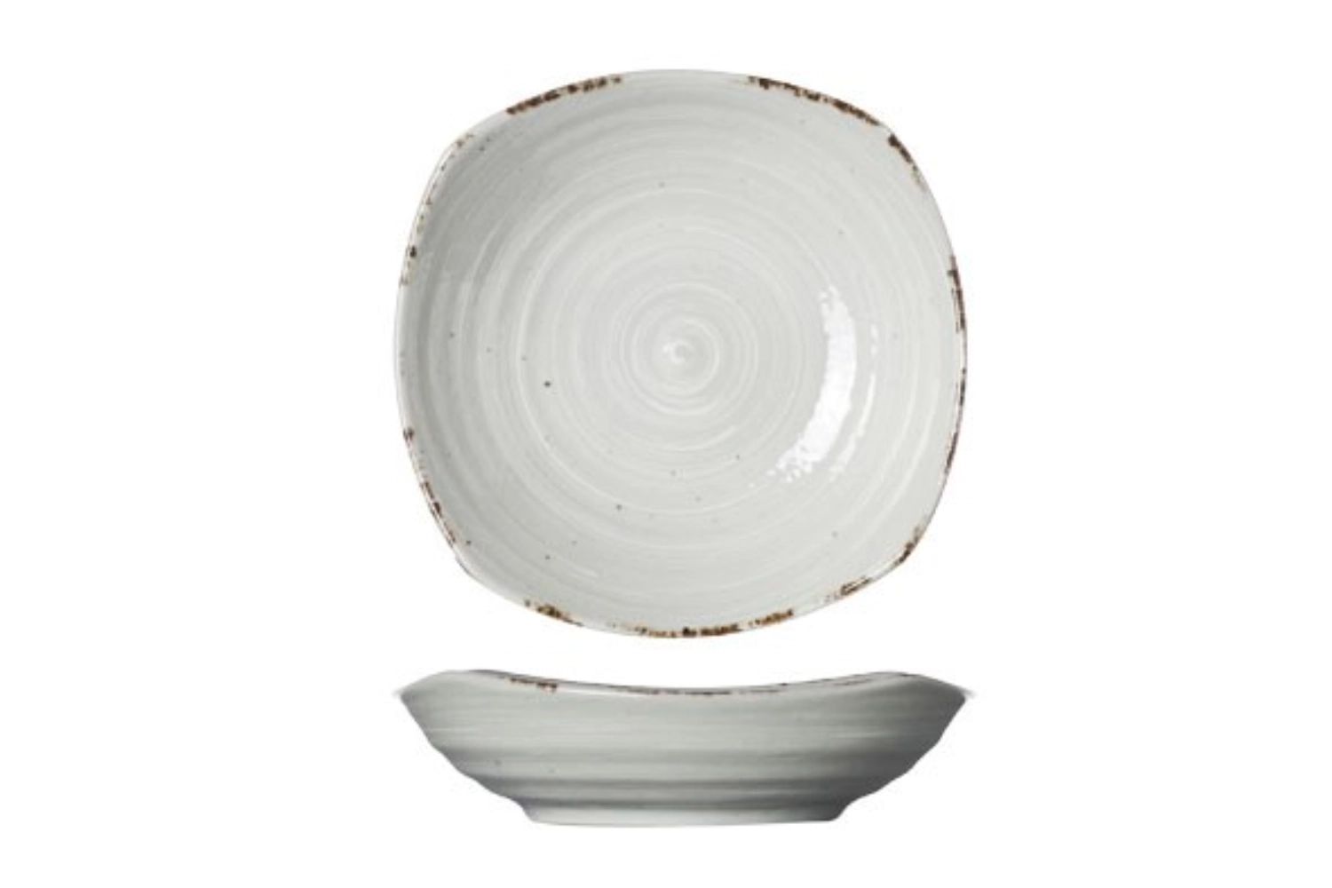 Avalon Schale eckig, D 15cm, H: 4cm