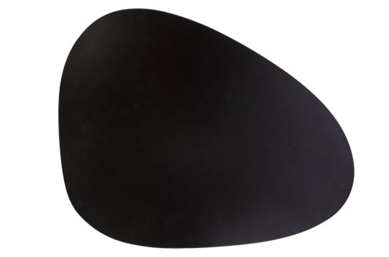 Placemat faux cuir noir 30.5x39cm oval-o
