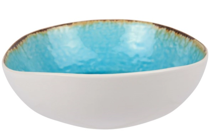 Laguna Azzurro Salatschüssel organisch, 19x17.5x6cm
