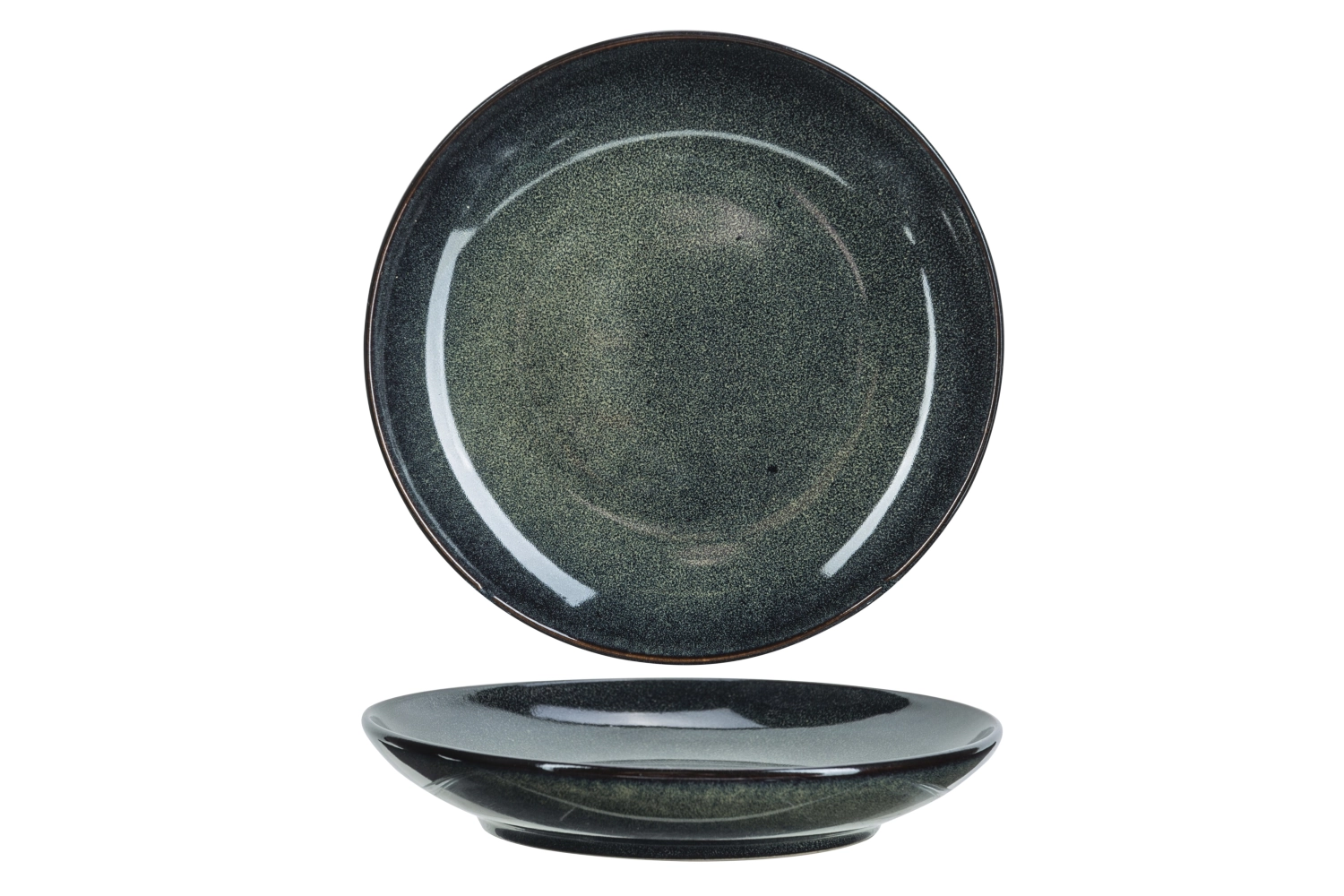 Mendoza Teller, grün-blau, D 15.3cm