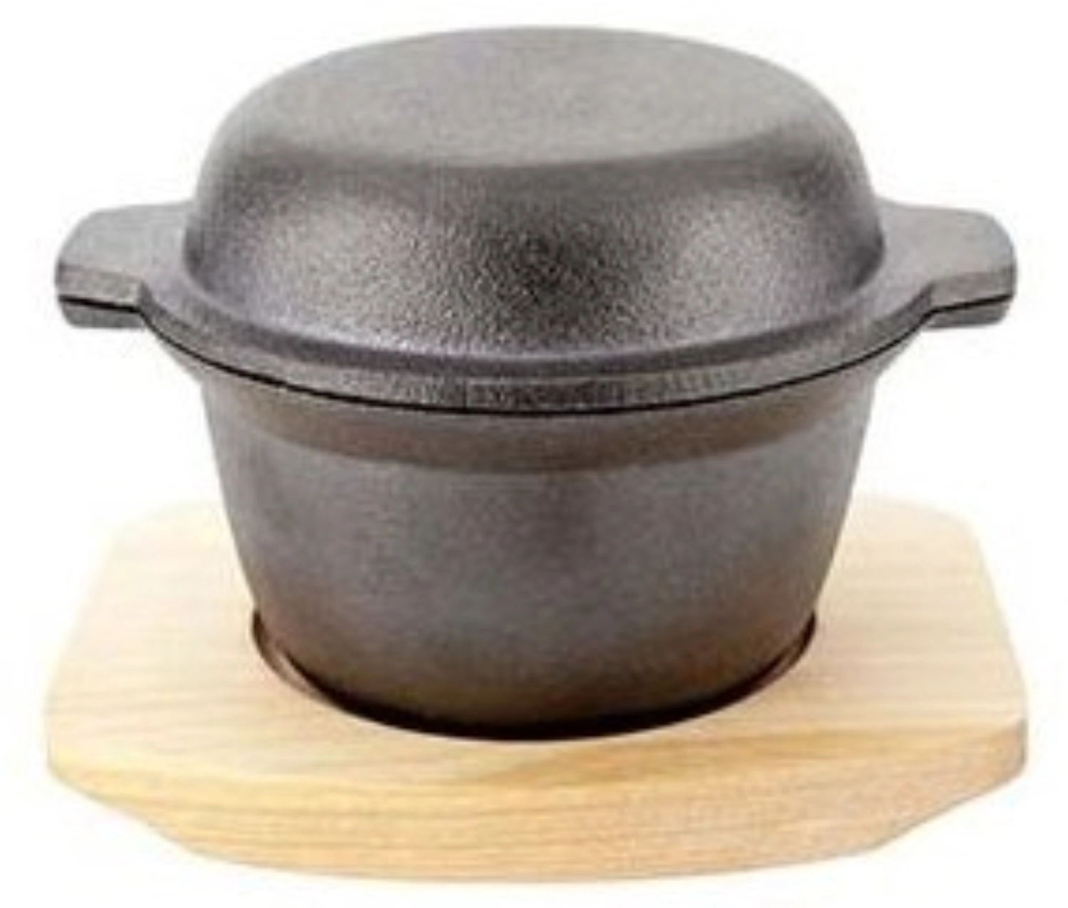 Casserole fonte 11,8cm sur planche 300ml