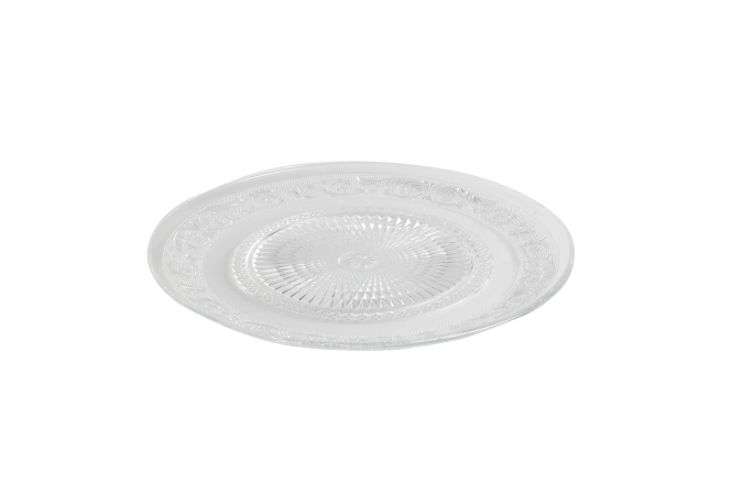 Retro Cake Platte, Glas D 33cm