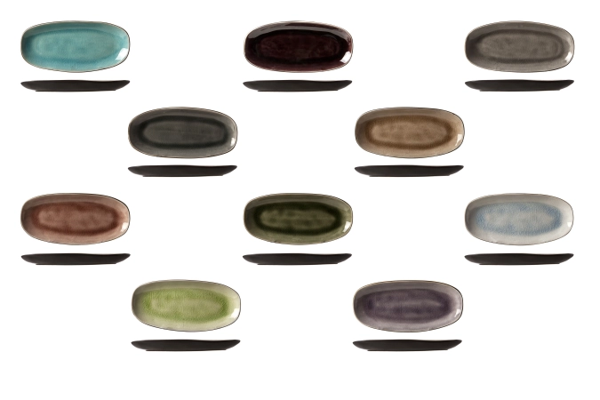 10x assiette streetfood festival, assort. 22.5 x10.5 cm