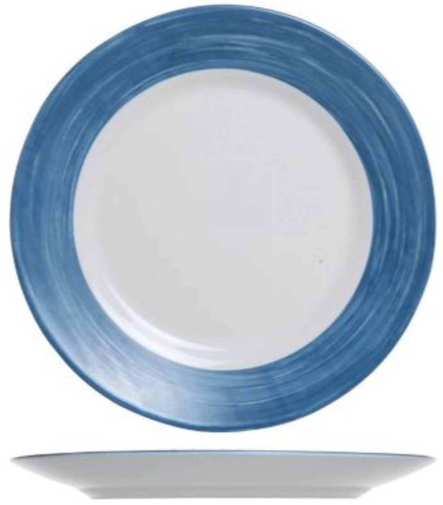 Brush Assiette plate, bleu, D 25cm