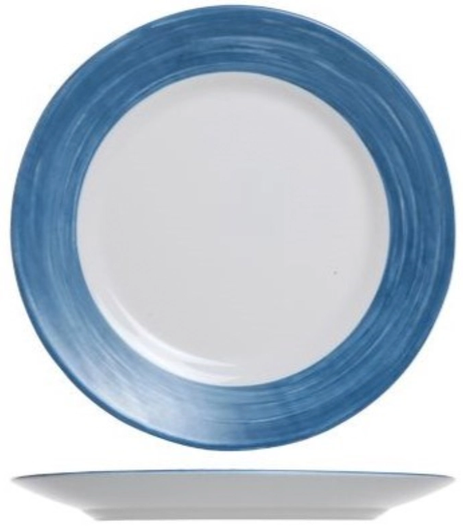 Brush Assiette plate, bleu, D 25cm