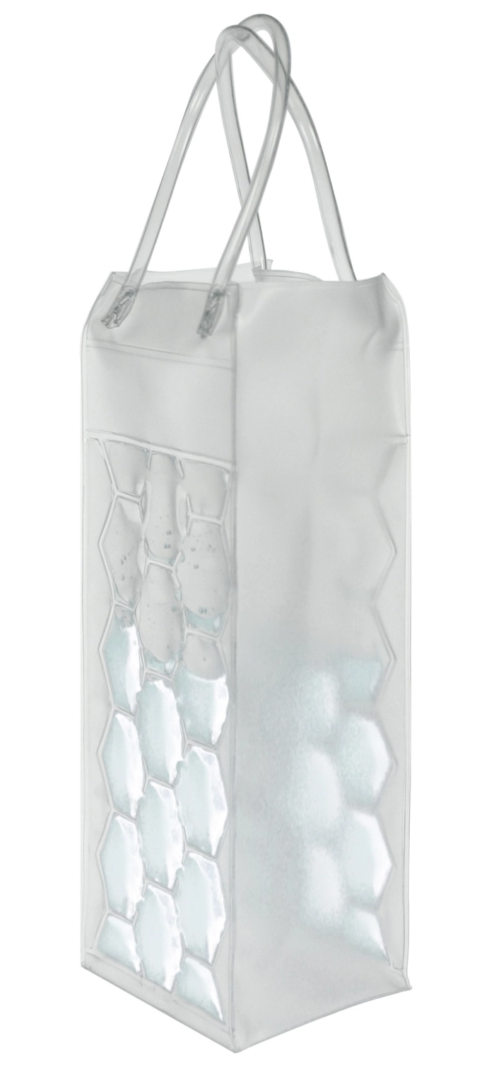 Weinkühler PVC, transparent "Tasche"