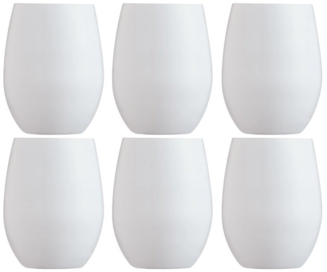 Primary verre à eau blanc, 36 cl, set de 6 pièces