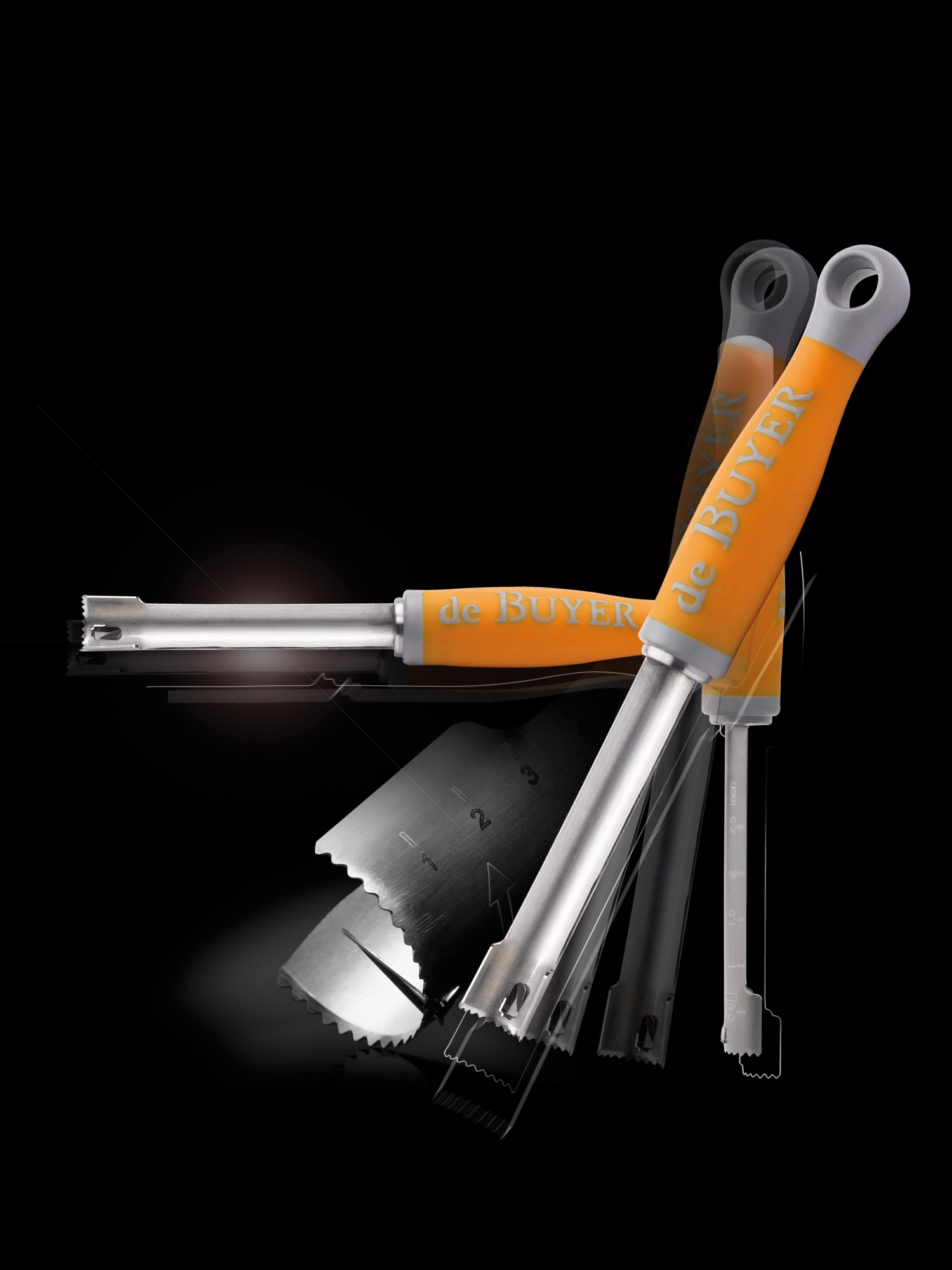 Eplucheur universel 13mm avec manche orange