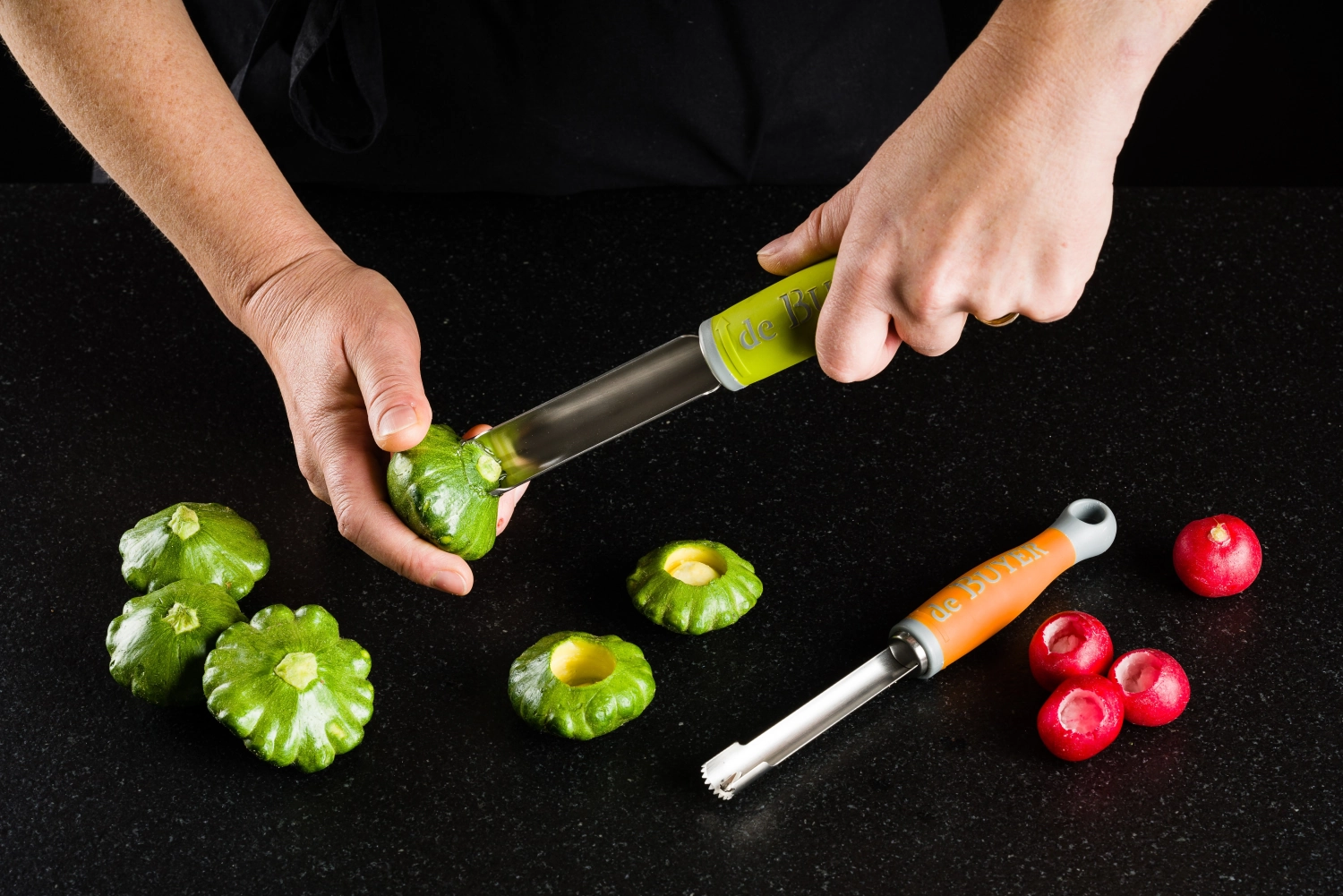 Eplucheur universel 13mm avec manche orange