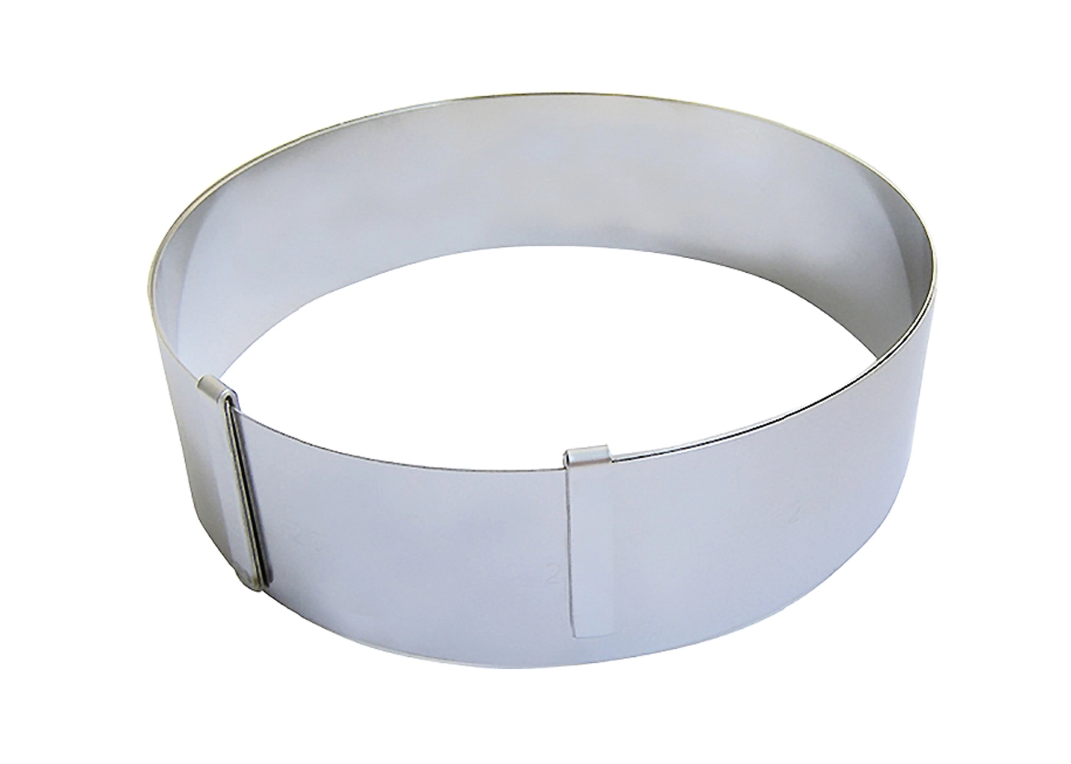Cercle inox extensible de ø18 a 36 ht 6.5
