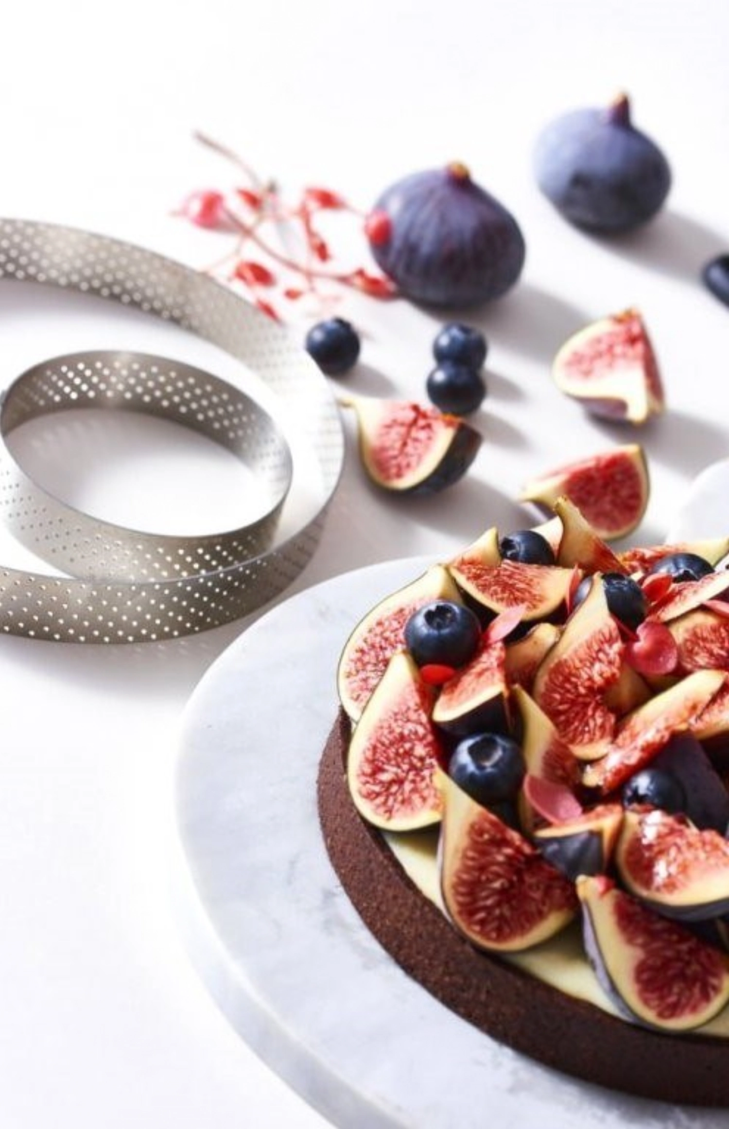 Gelochter Tortenring mit geradem Rand