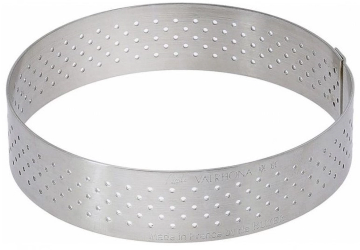 Gelochter Tortenring mit geradem Rand