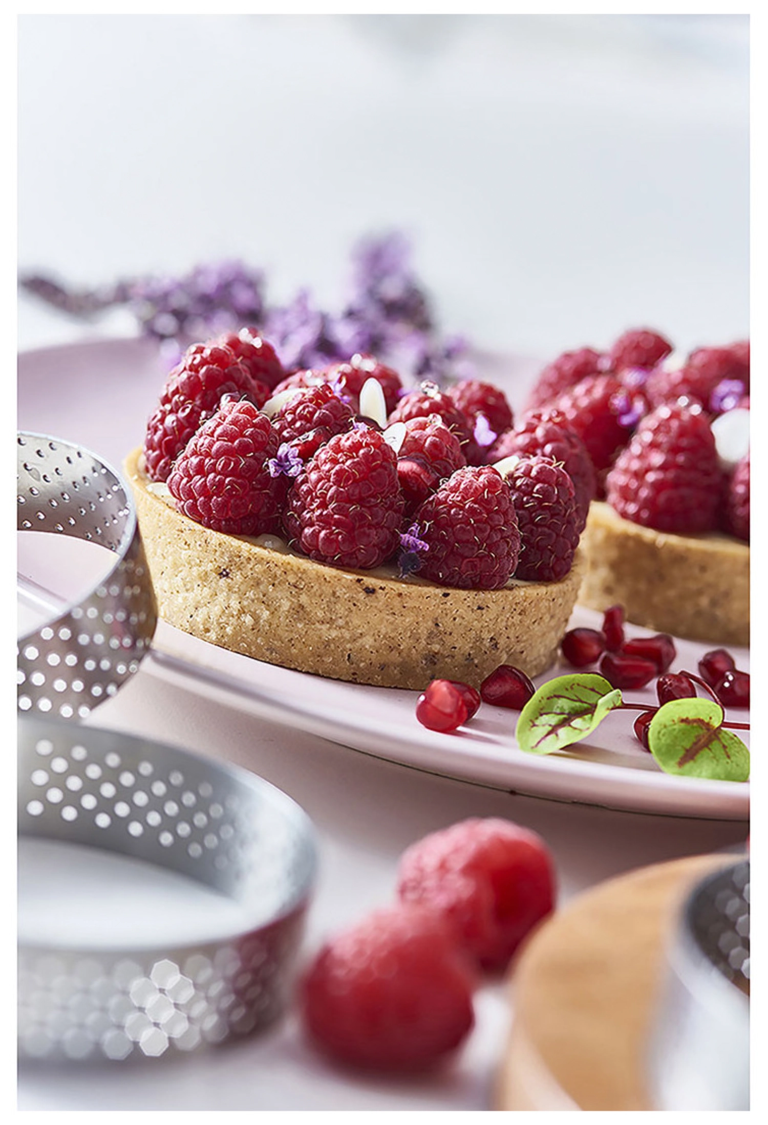 Cercle à tarte rond perforé