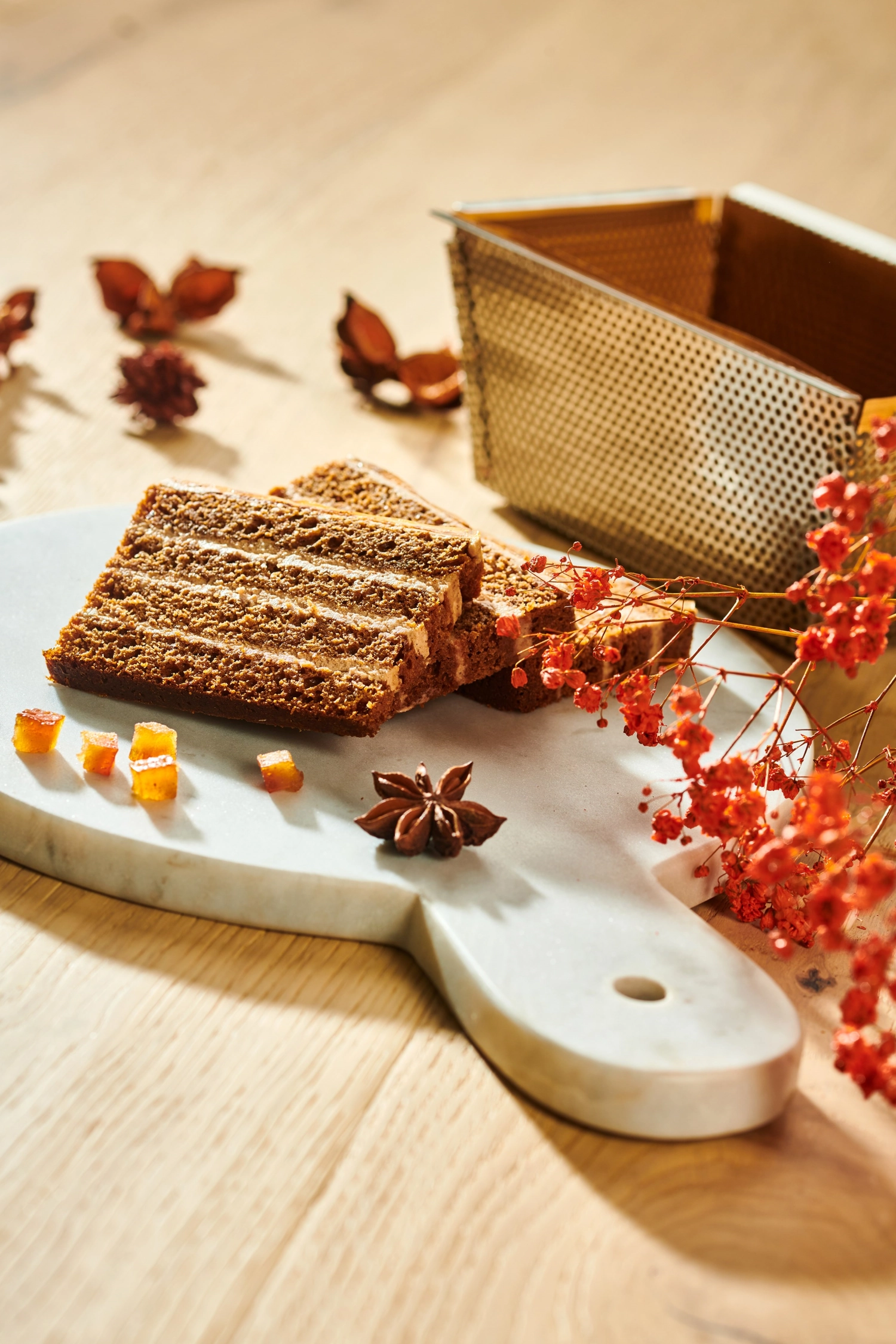 Moule à gâteaux perf. a. couvercle amovible fond