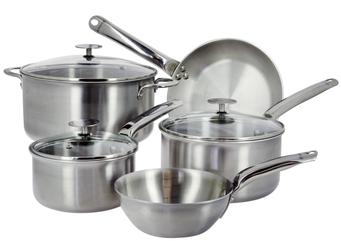 8er Set Kochtöpfe Alchimy 4 Töpfe 16,20,24cm+Bratpfanne 24cm