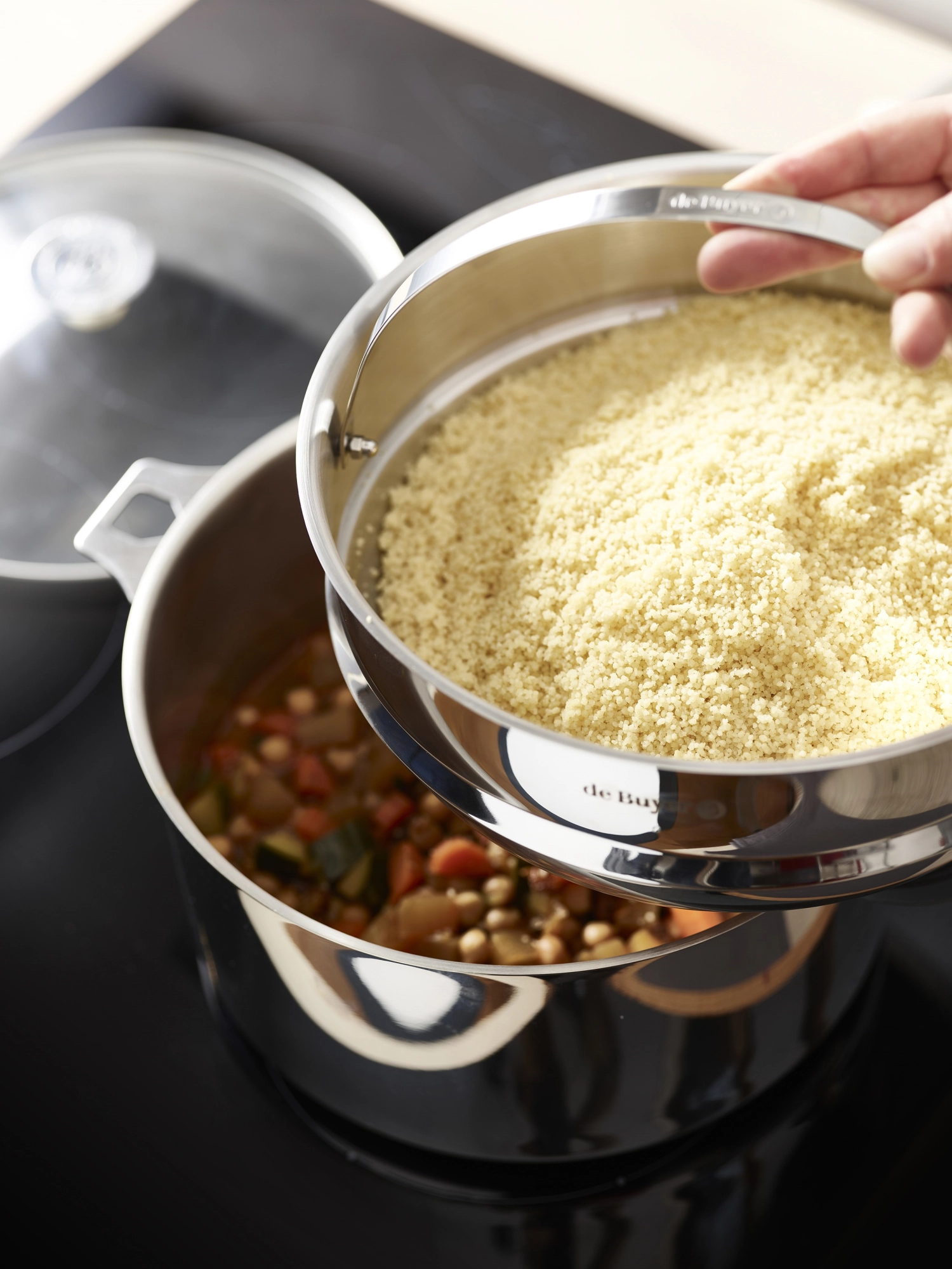 Dampfeinsatz für Kasserolle