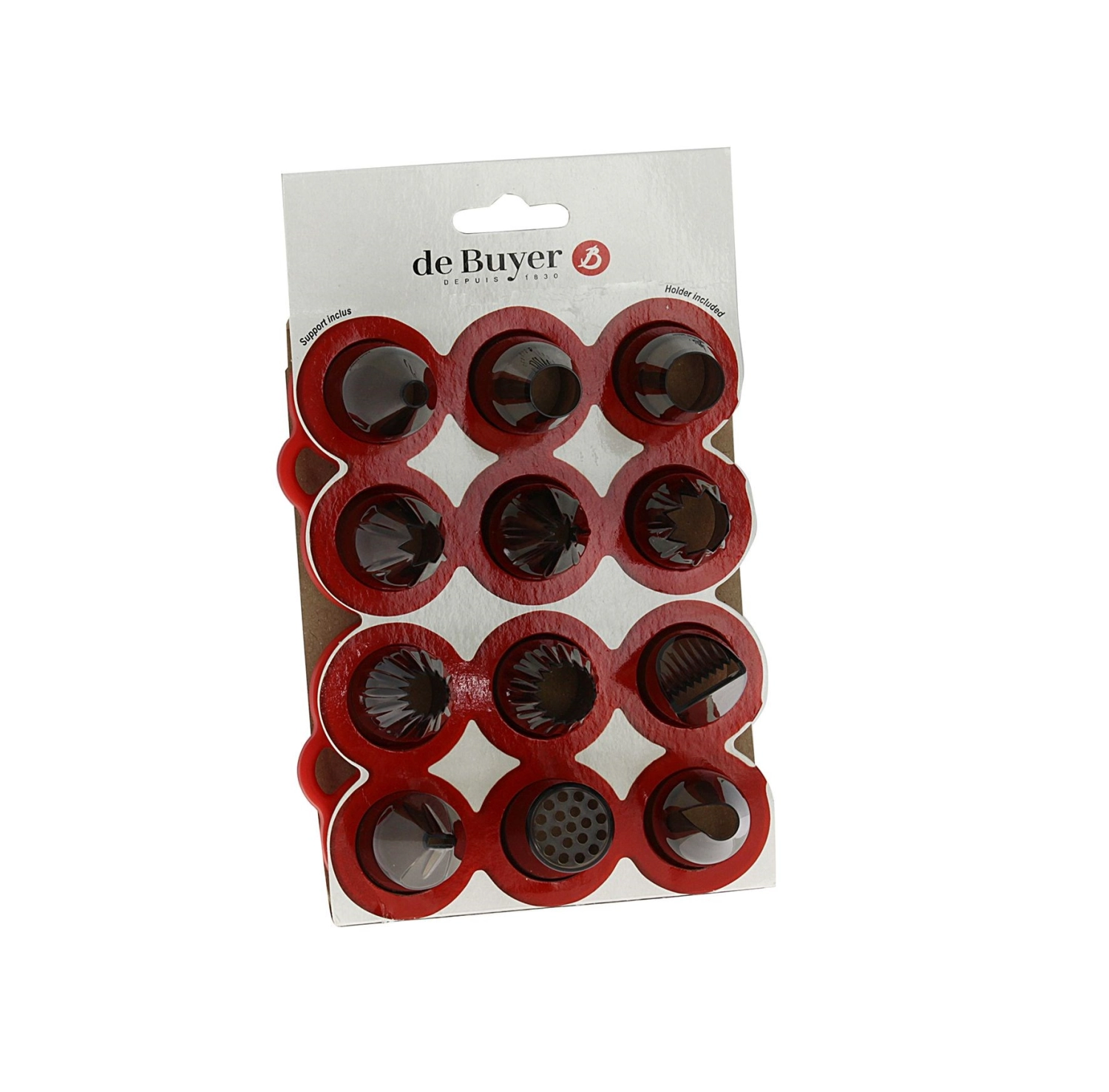 Mix Set, 12 Tüllen mit Sockel