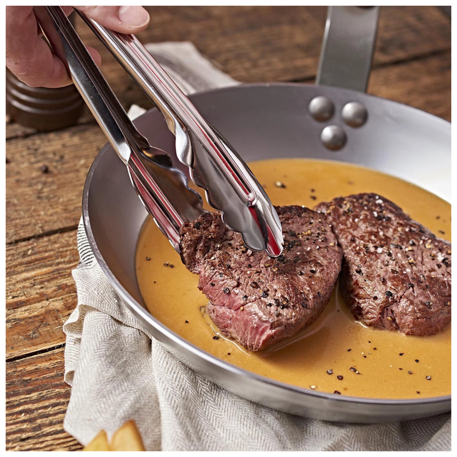 Pince cafet. ou viennoiseries inox 40cm