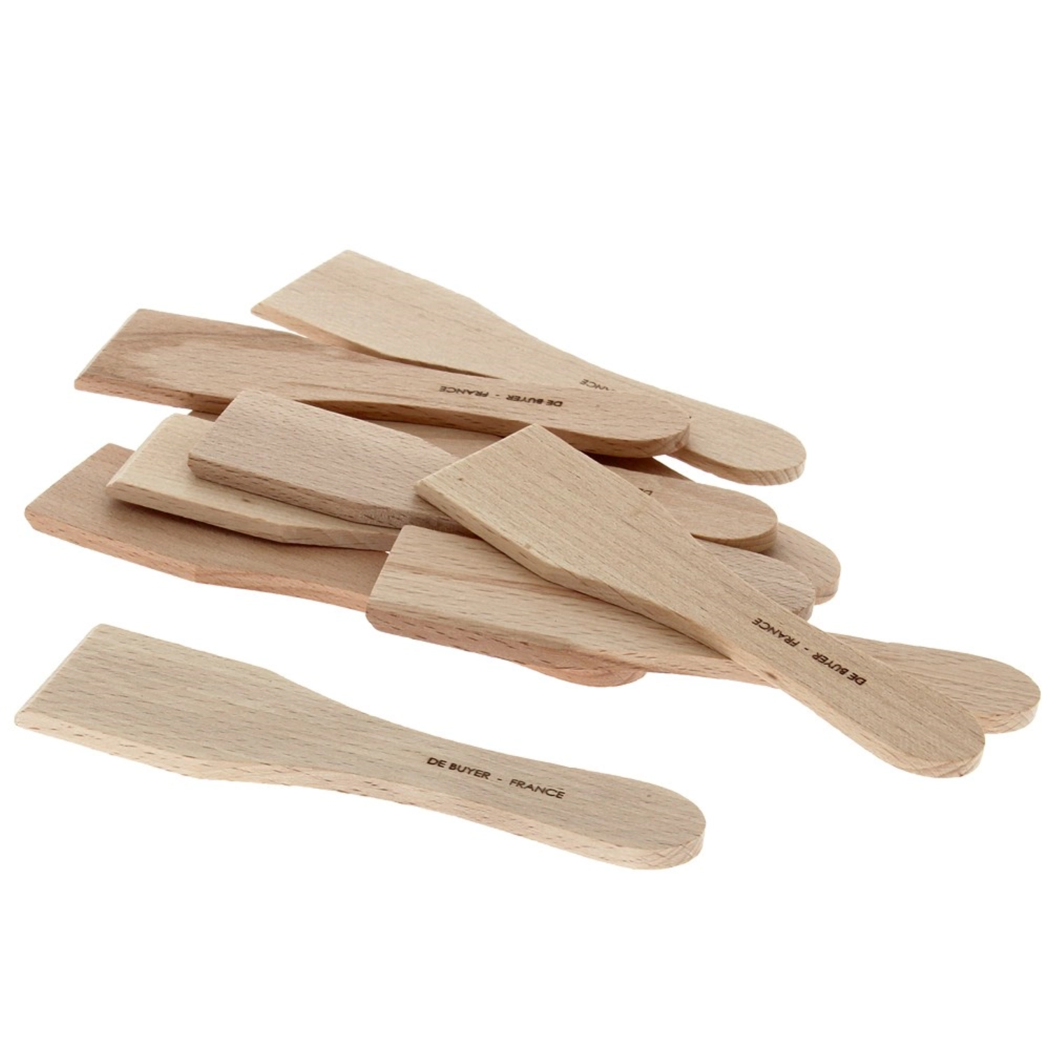 10 mini spatules raclette/blinis-b bois