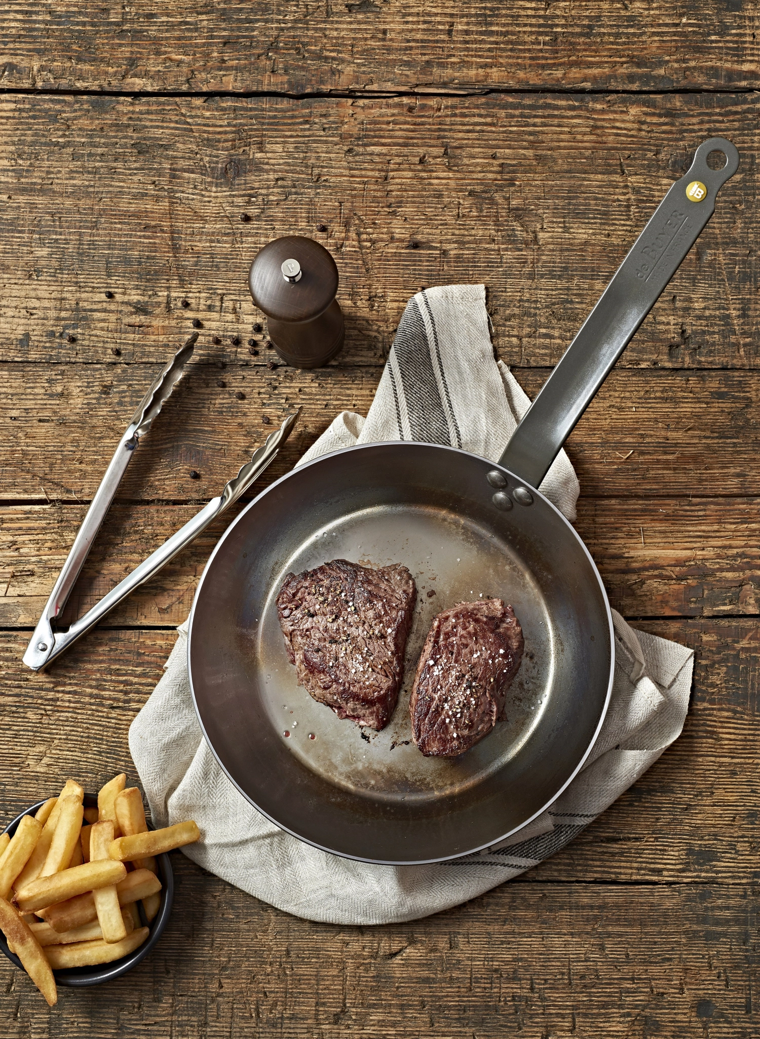 Set de 3 steaklover : mineral b 26, ø26+spatule+moulin, 14cm