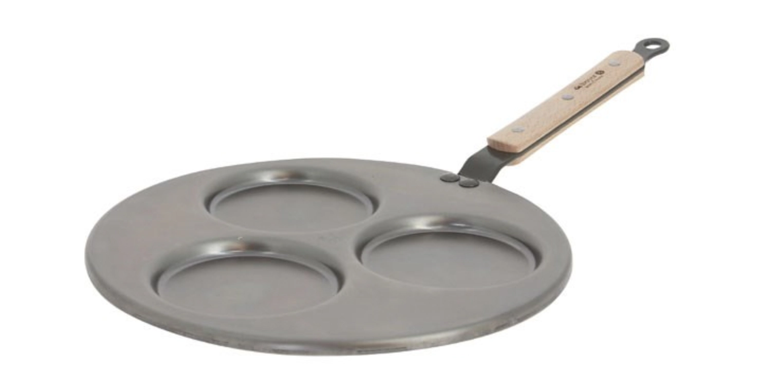 Mineral B Bois Blinipfanne für 3 Blinis