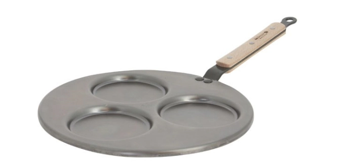 Mineral B Bois Blinipfanne für 3 Blinis