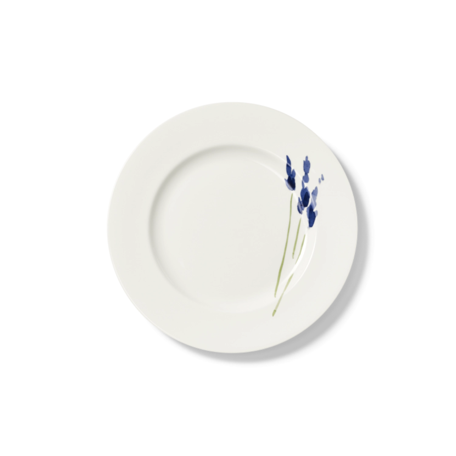 Impression Assiette plate 21 cm bleue