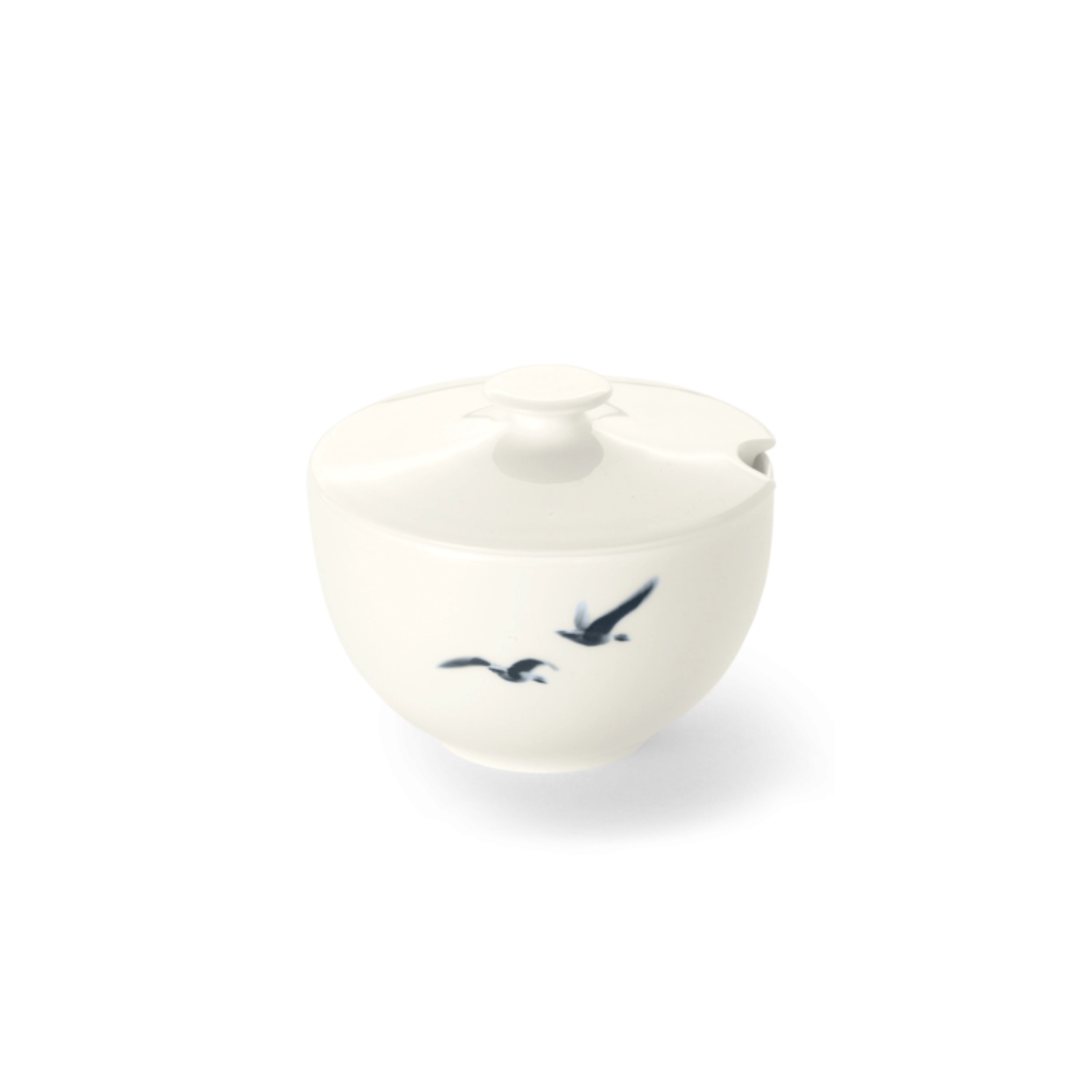 Blue Birds Zuckerdose rund