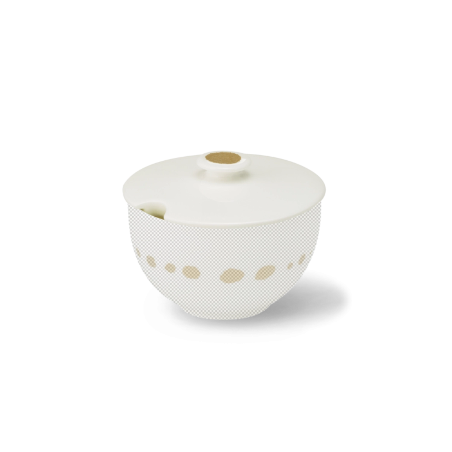 Golden Pearls Deckel Zuckerdose rund