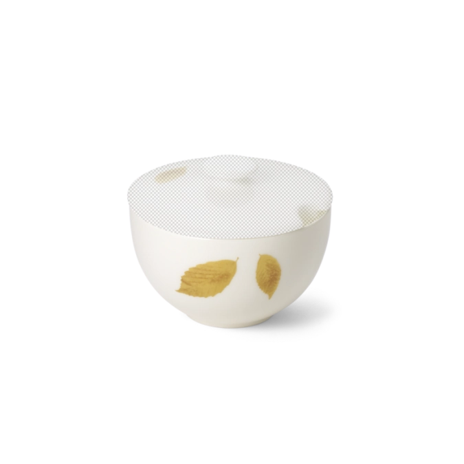 Gold Leaf Base du sucrier rond