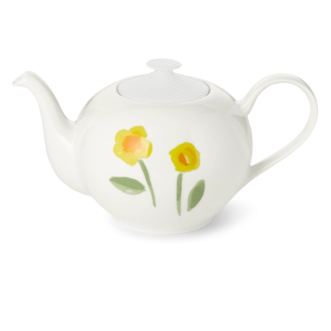 Impression théière partie inférieure 1,30 l jaune