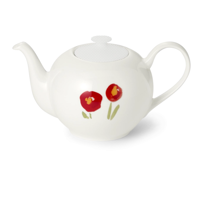 Impression théière partie inférieure 1,30 l coquelicot