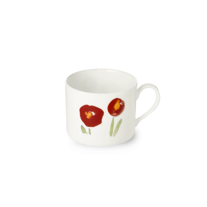 Impression tasse à café cyl. 0,25 l coquelicot rouge