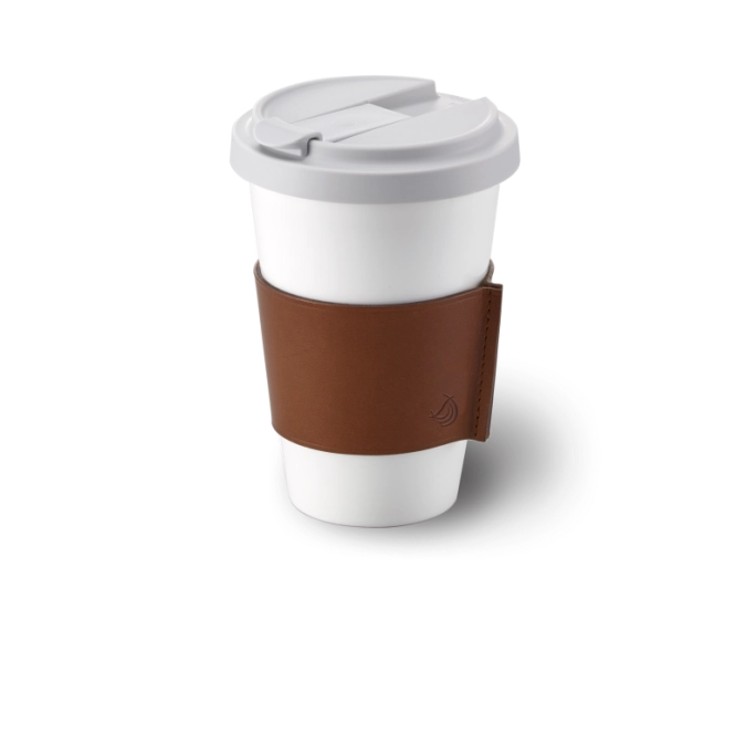 Cylindrique conique Gobelet conique fbc coffee to go marron