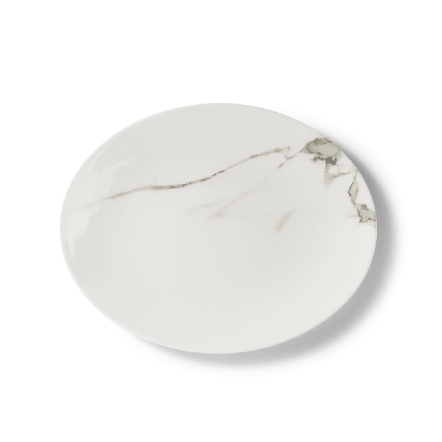 Plateau / assiette Carrara ovale 28 cm