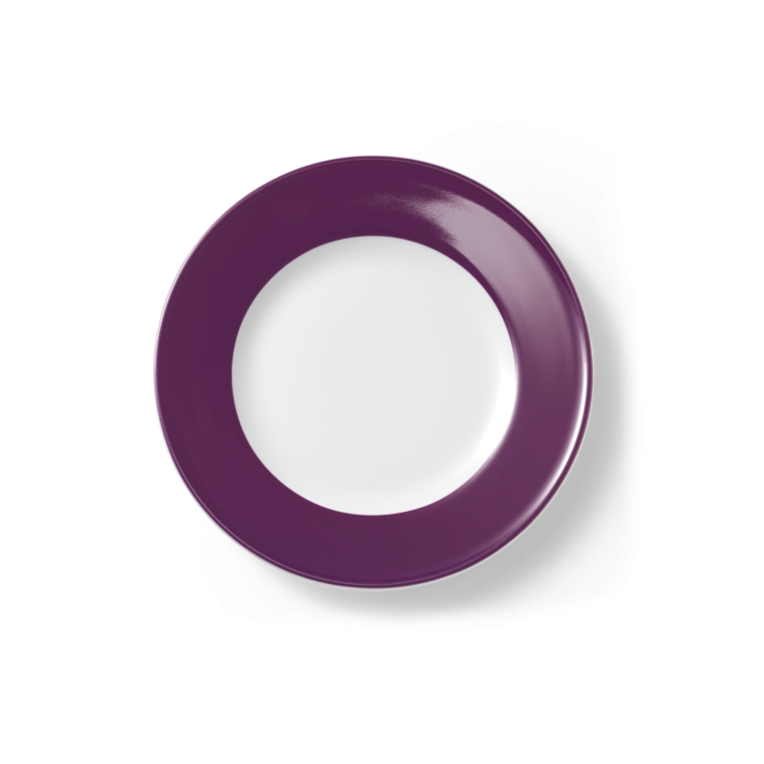 Solid Color Assiette plate 21 cm drapeau prune