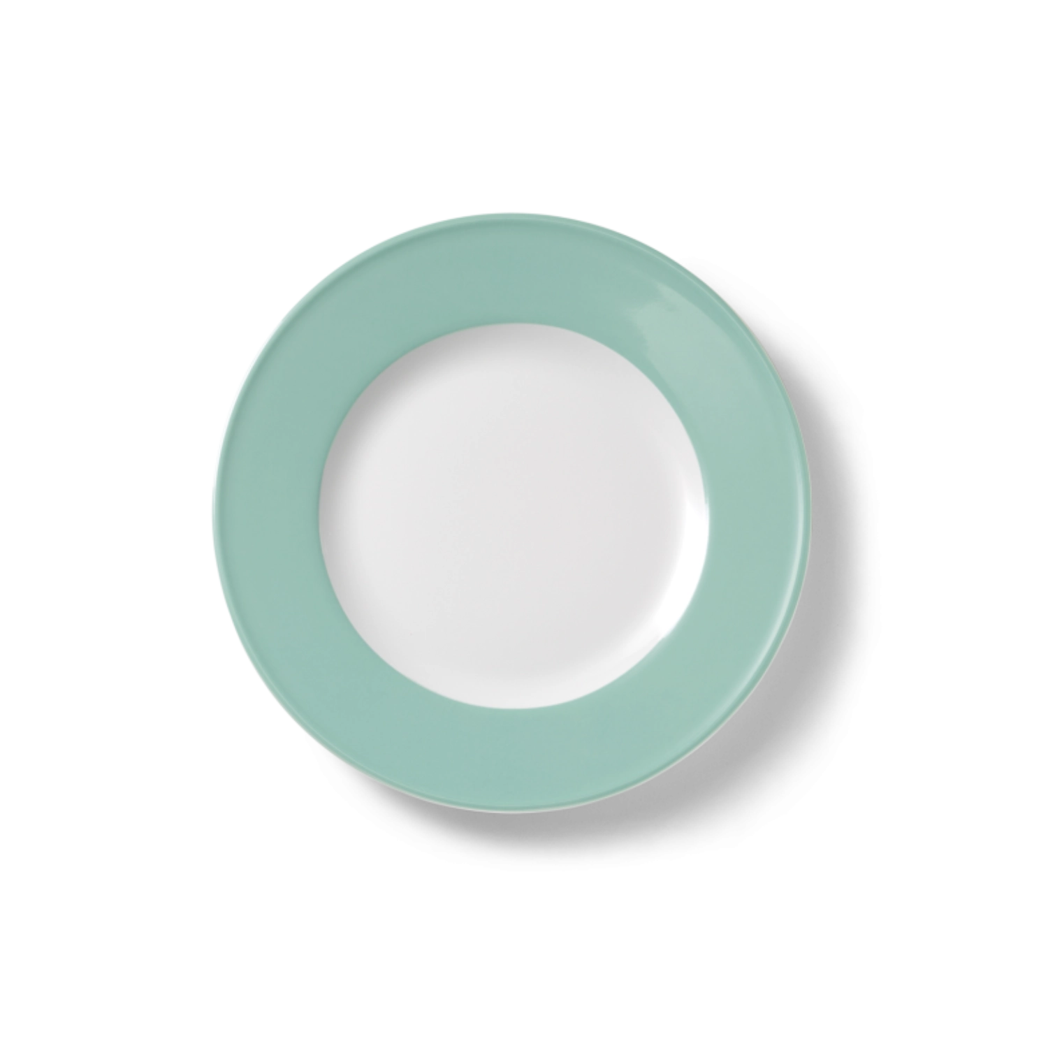 Solid Color Assiette plate 21 cm drapeau turquoise
