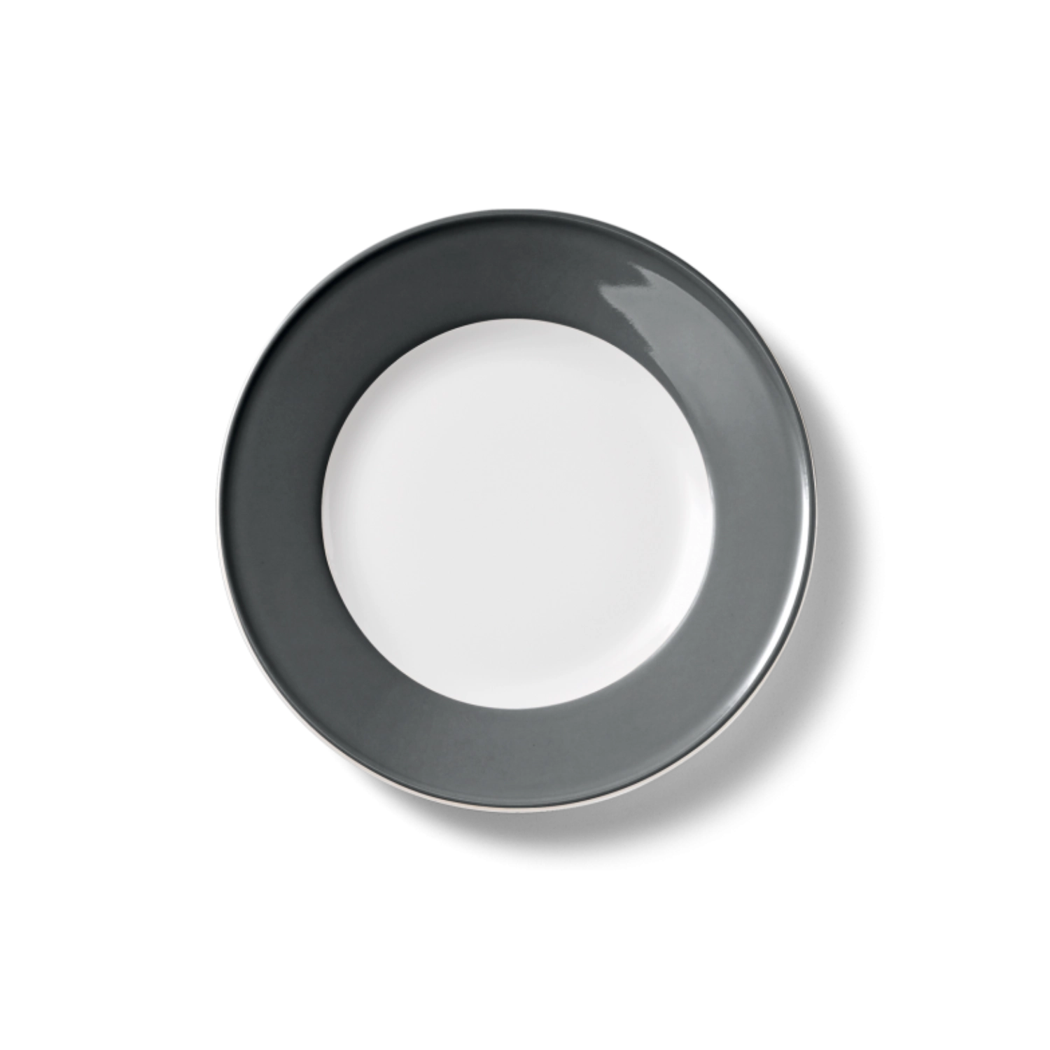 Solid Color Assiette plate 21 cm drapeau anthracite