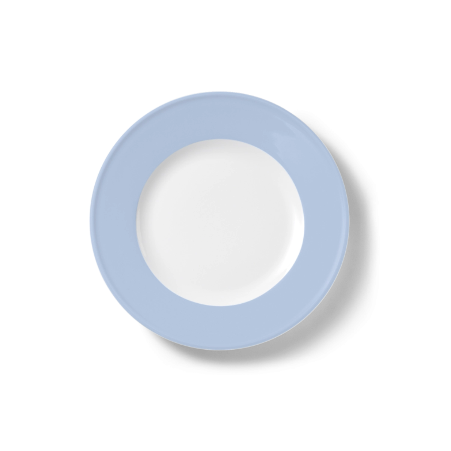 Solid Color Assiette plate 21 cm drapeau bleu matin