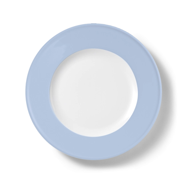 Solid Color Assiette plate 26 cm drapeau bleu matin
