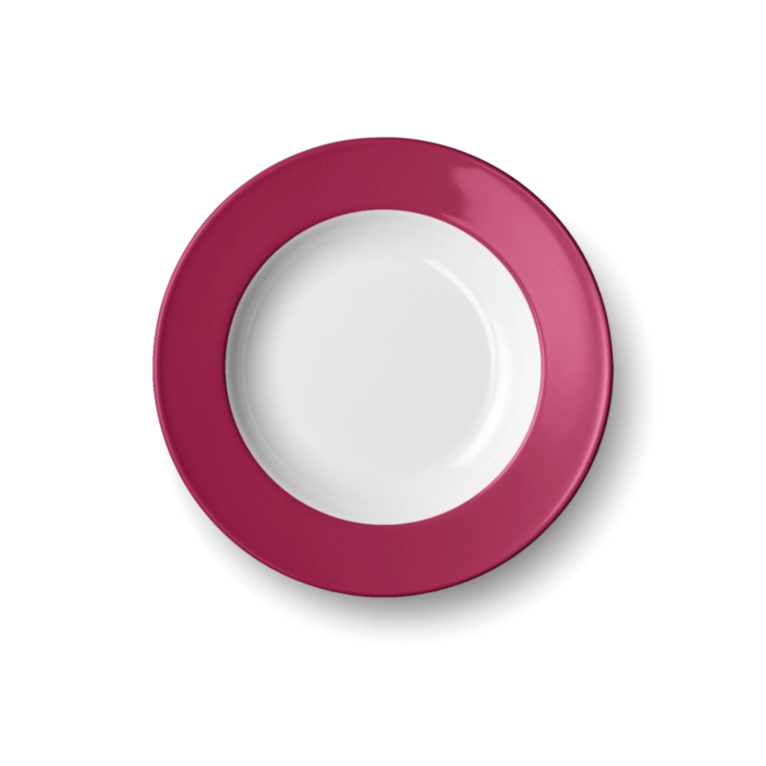 Solid Color Assiette creuse 23 cm drapeau framboise