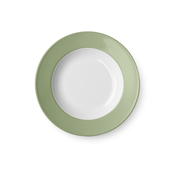 Solid Color Assiette creuse 23 cm drapeau kaki