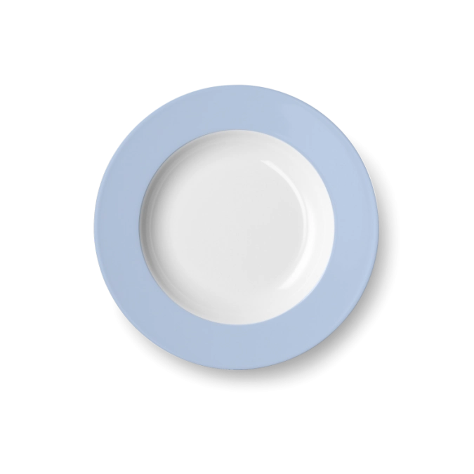 Solid Color Assiette creuse 23 cm drapeau bleu matin