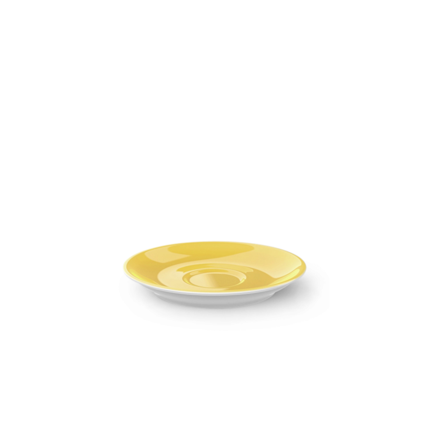 Solid Color Espresso soucoupe classico jaune soleil