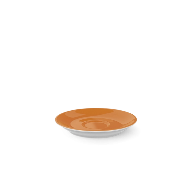 Solid Color Espresso Soucoupe classico orange