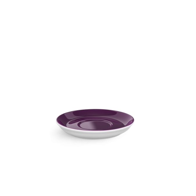 Solid Color Espresso Soucoupe classico prune